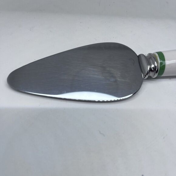 Spode Christmas Tree Cheese Knife Server Spreader Stainless Steel Blade England - Picture 5 of 10